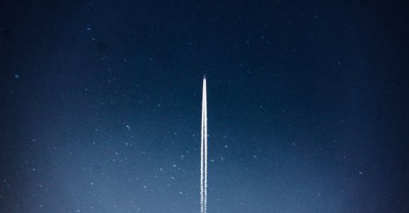 Space - Space Shuttle Launch during Nighttime