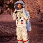 Space Exploration - Woman Wearing Space Suit