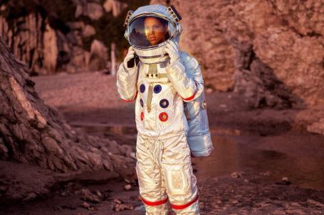 Space Exploration - Woman Wearing Space Suit