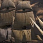 Pirate - White and Brown Galleon Ship